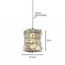 Modern gold elongated glass chandelier led ceiling light dining room
