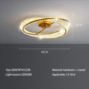Modern gold faceted crystal rings led ceiling light living room