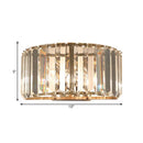 Modern gold faceted crystal wall sconce bedroom lighting
