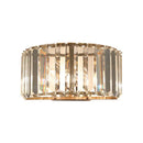 Modern gold faceted crystal wall sconce bedroom lighting