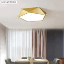 DecorBites™ Modern Light Fixtures Ceiling Of Equilateral Indoor Lighting Gold Lampshade For Living Room Bedroom Lamp Ceiling Lamp Fixtures