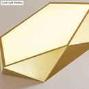 DecorBites™ Modern Light Fixtures Ceiling Of Equilateral Indoor Lighting Gold Lampshade For Living Room Bedroom Lamp Ceiling Lamp Fixtures