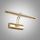 Modern gold finish metal led wall sconce bathroom picture light