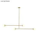 Modern gold finish opal glass pendant light – kitchen island lamp