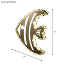 Modern gold fish wall sconce with crystal shade – bedroom light