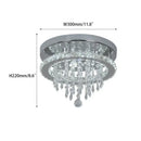 Modern gold five ring crystal ceiling chandelier dining room light
