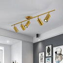 Modern gold four light adjustable led ceiling spotlight kitchen