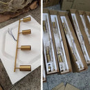 Modern gold four light adjustable led ceiling spotlight kitchen