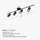 Modern gold four light adjustable led ceiling spotlight kitchen