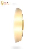 Modern gold frosted glass led wall lamp bedroom light