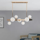 Modern gold frosted glass round island pendant – kitchen light