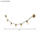 DecorBites™ Gold Frosted Glass Bubble Wall Light - 5-Light Post Modern Lamp