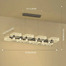 Modern gold geometric cube chandelier dining room 110v-120v light