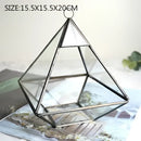 Modern gold geometric glass vase living room hanging terrarium