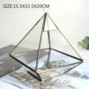 Modern gold geometric glass vase living room hanging terrarium