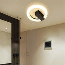 Modern gold geometric led ceiling light for bedroom living room