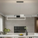 Modern gold geometric led pendant lights for dining room