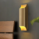Modern gold geometric led wall sconce bedroom light with g9 bulb base