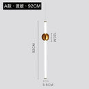 Modern gold geometric line frame pendant lights dining room glass globe