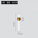 Modern gold geometric line frame pendant lights dining room glass globe