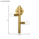 Modern gold geometric wall light bedroom vertical tube corner lamp