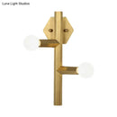 Modern gold geometric wall light bedroom vertical tube corner lamp