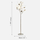 Modern gold ginkgo flower floor lamp living room decor