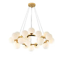 Modern gold glass ball led chandelier – dining room pendant light