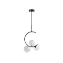Modern gold glass ball led chandelier dining room pendant light