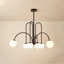 Modern gold glass ball led chandelier for dining room