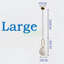 Modern gold glass ball led chandelier for living room