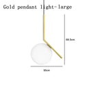 Modern gold glass ball led chandelier light living room floor lamp