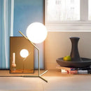 Modern gold glass ball led chandelier light living room floor lamp