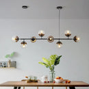 Modern gold glass ball pendant chandelier dining room art lighting