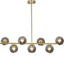 Modern gold glass ball pendant chandelier dining room led light