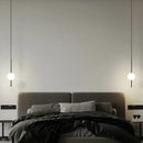Modern gold glass ball pendant light bedroom hanging lamp