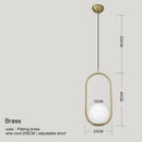 Modern gold glass ball pendant light dining room 3 light fixture