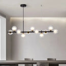 Modern gold glass ball pendant light dining room chandelier