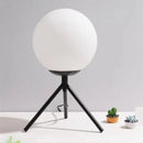 Modern gold glass ball table lamp bedroom frosted globe light