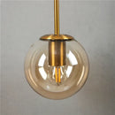 Modern gold glass ball wall lamp bedroom sconce