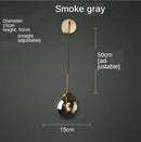 Modern gold glass ball wall sconce light fixture bedroom lamp