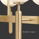 Modern gold glass balloon chandelier dining room light