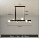 Modern gold glass balls chandelier for dining room
