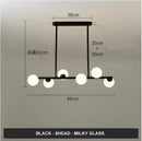 Modern gold glass balls chandelier for dining room