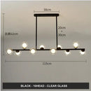 Modern gold glass balls chandelier for dining room