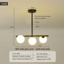 Modern gold glass balls chandelier for dining room