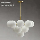 Modern gold glass balls chandelier for dining room