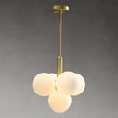 Modern gold glass balls chandelier for dining room