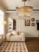 Modern gold glass bar chandelier living room luxury lighting