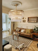 Modern gold glass bar chandelier living room luxury lighting
